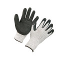 Grey PU Coated Finger Cut Resistance Gloves